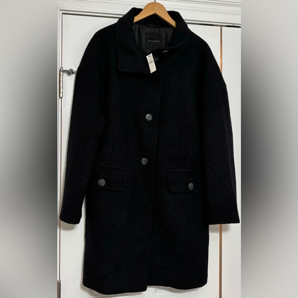 Talbots Black Pea Coat for Women